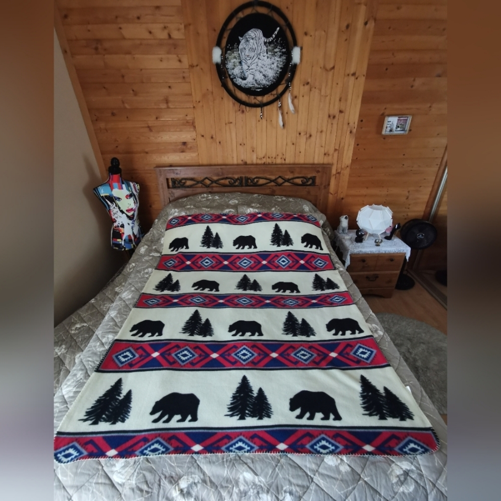 Native American Inspired Fleece Blanket